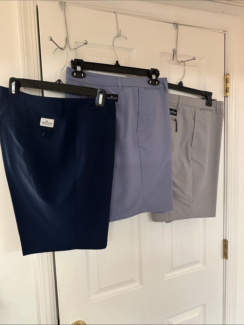 Quicksilver Performance Men’s Shorts - Navy, Silver Blue, Grey